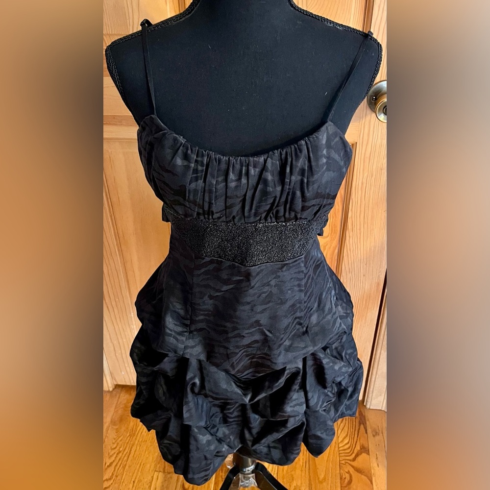 Ruby Rox Y2k Black Snakeskin Bubble Mini Dress Se… - image 6